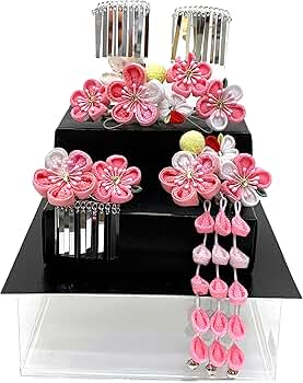 あゆたん様❪104❫  七五三  髪飾り つまみ細工3点  勝山セット あゆたん様❪104❫ 七五三 髪飾り つまみ細工3点 勝山セット あゆたん様